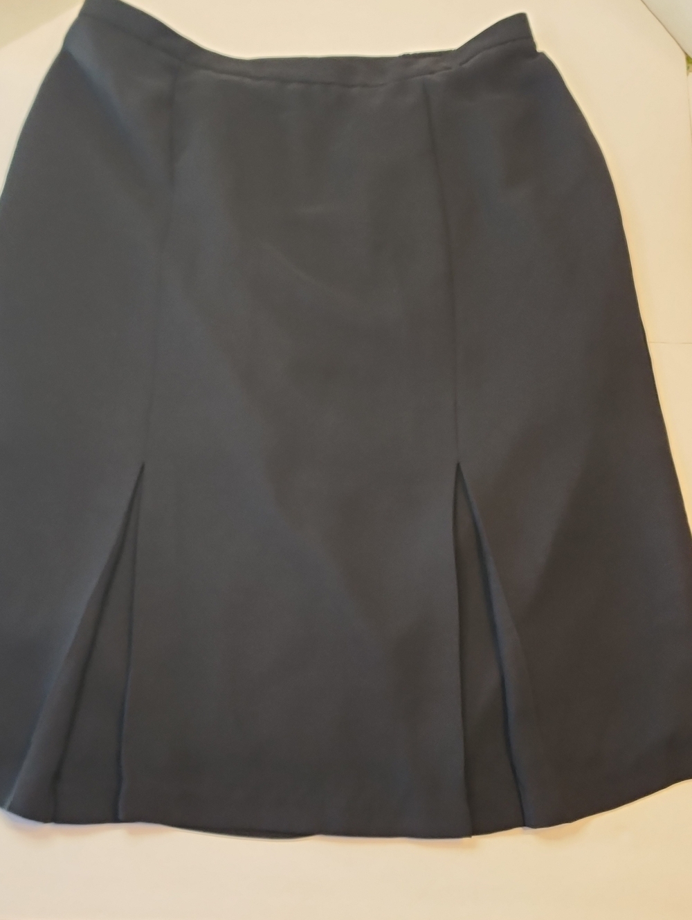 LADY HAZAN Classic Black  Pleated Fully Lined A-Line Skirt 20W